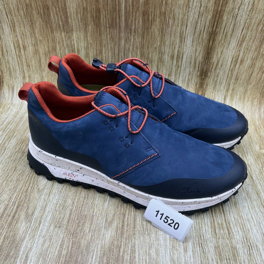 Clarks ATL Trek Khan Men's Size 9 Navy Blue Orange Trail Sneakers 261660057080 - Picture 10 of 10